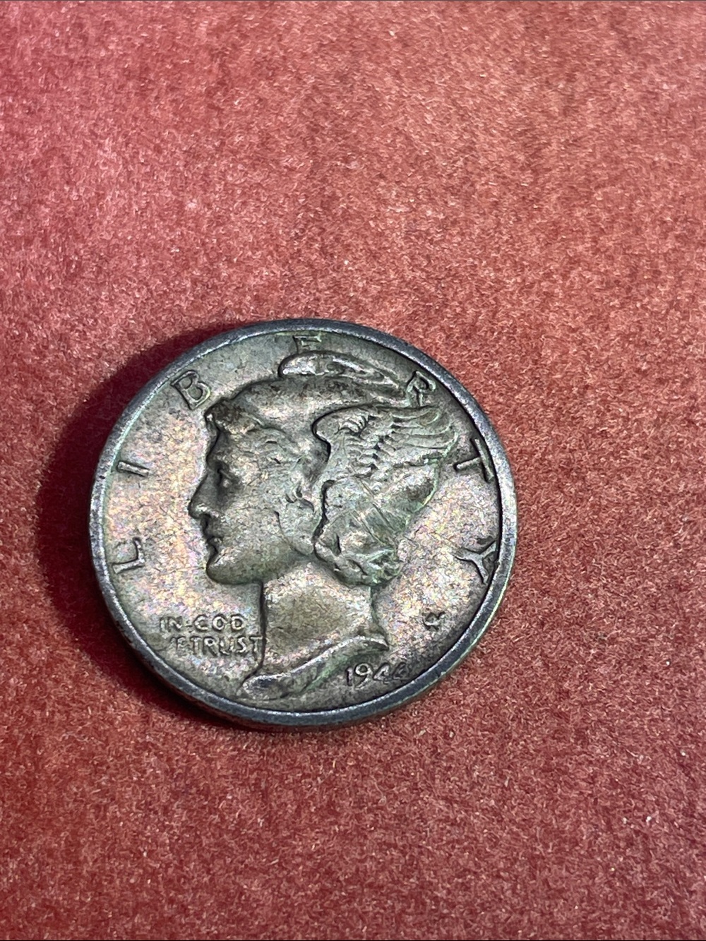 Vintage 1943 S Mercury Dime 90% Silver